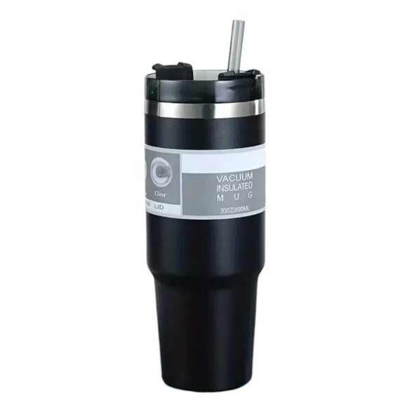 Unbranded Other - 30oz (Water/Coffee/Beer)-(Cup/Mug)-(Stainless Steel)-(Double Layer)-(Black)-$20
